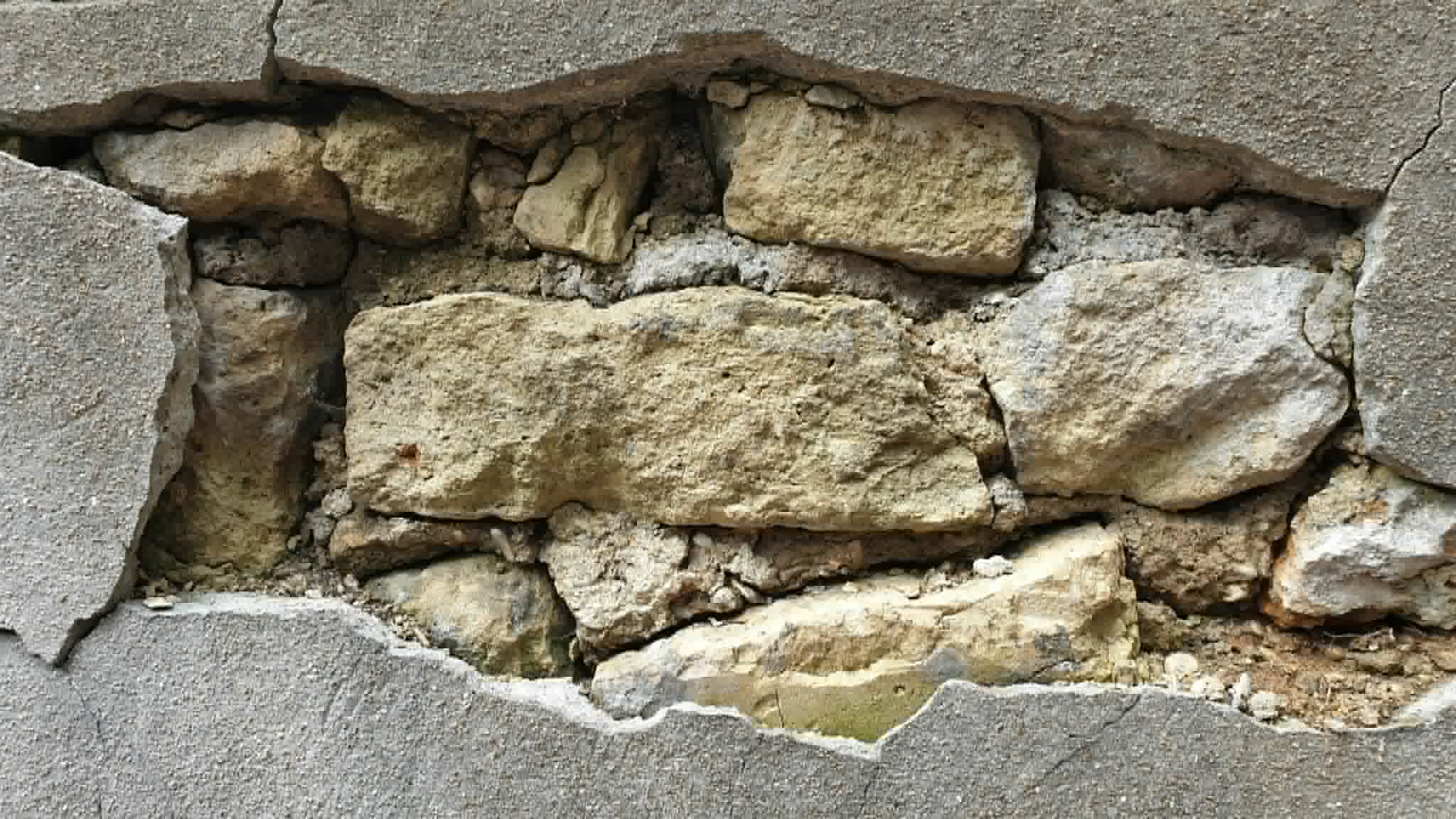 Displaced masonry repair London historic building