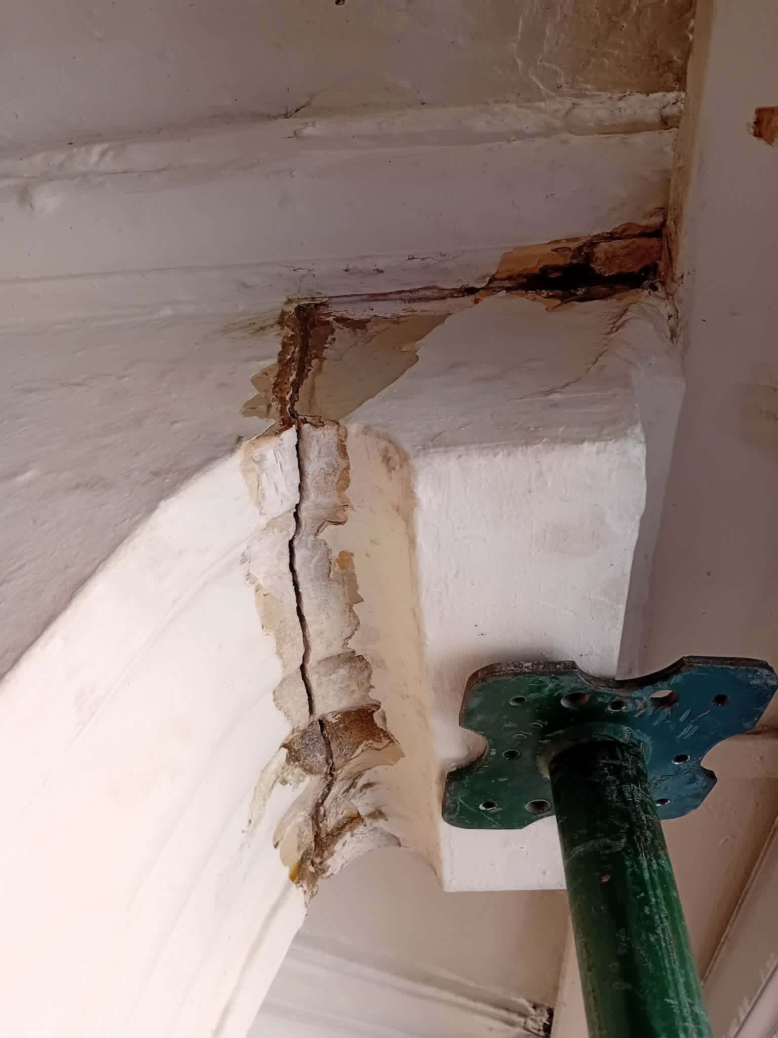 Cracked brickwork requiring brick restoration London specialist repair